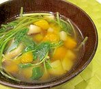 アジアン♪三つ葉のスープ